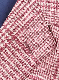 Glen Check Wool Two-Button Jacket