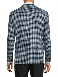 Houndstooth Check Wool Sport Jacket