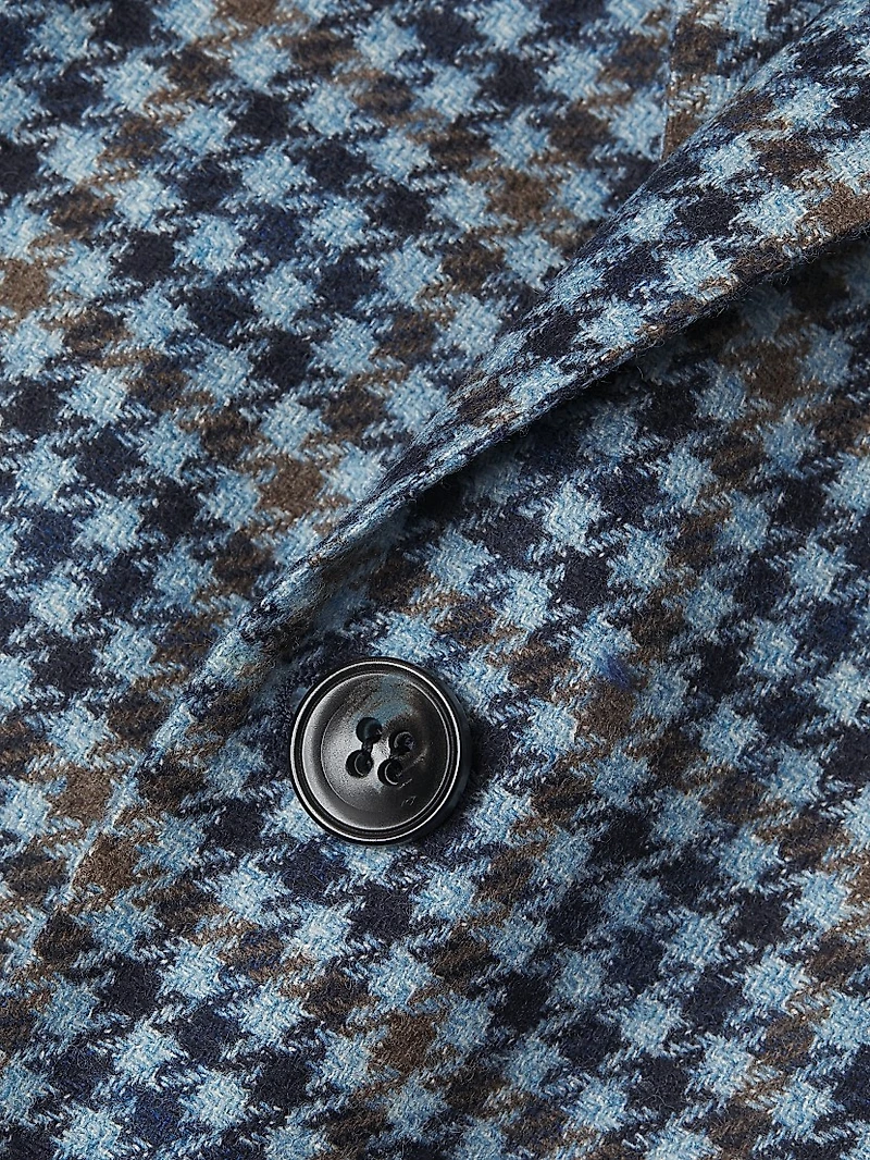 Houndstooth Check Wool Sport Jacket