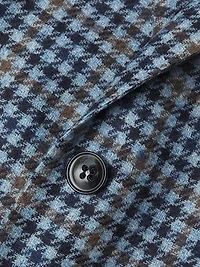 Houndstooth Check Wool Sport Jacket