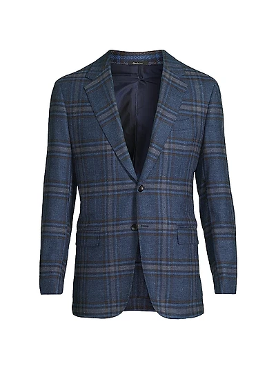 Windowpane Wool Sport Jacket