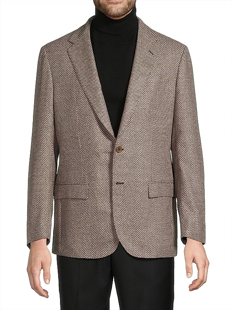 Honeycomb Wool Sport Jacket