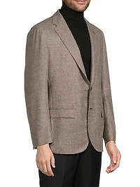 Honeycomb Wool Sport Jacket