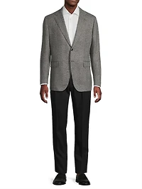 Herringbone Wool Sport Jacket