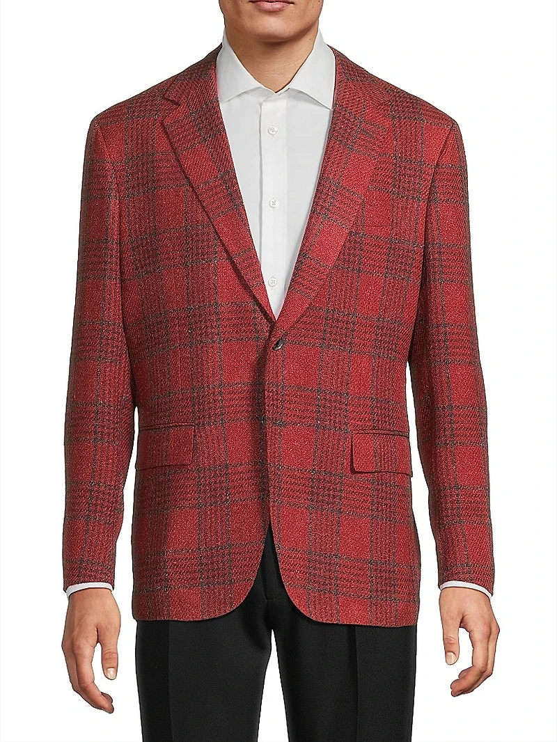 Red Pow Check Sport Jacket