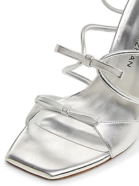 Tully 100MM Metallic Leather Sandals