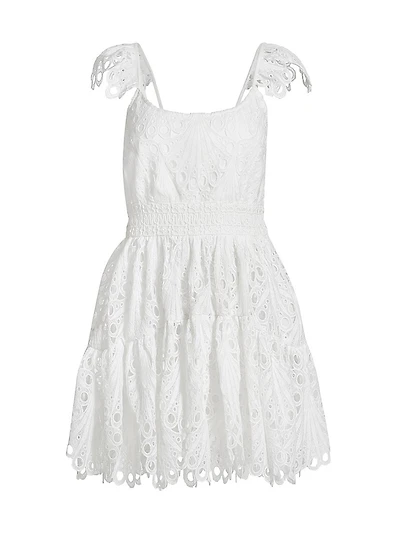 Charlotte Eyelet Scallop Minidress