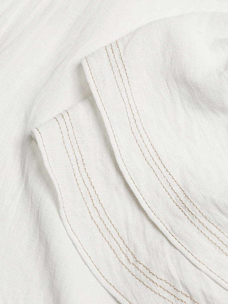 Lettie Ruffled V-Neck Top