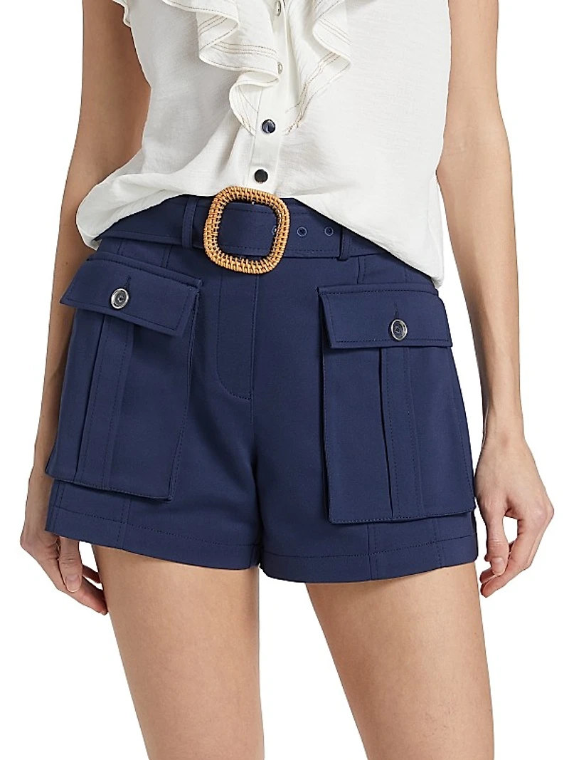 Cornelia Belted Utility Shorts