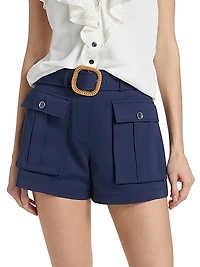 Cornelia Belted Utility Shorts
