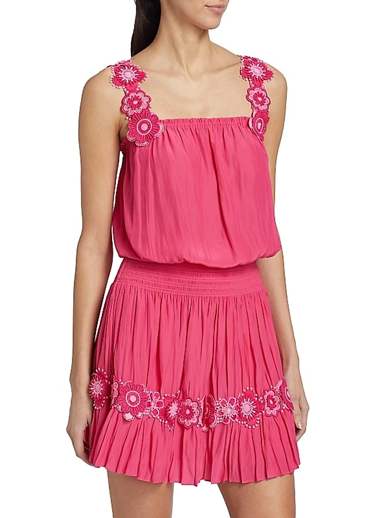 Effie Embroidered Floral Minidress