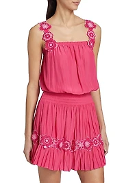 Effie Embroidered Floral Minidress