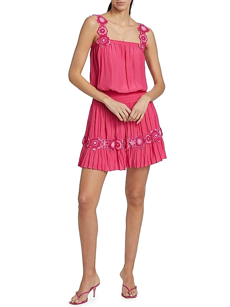 Effie Embroidered Floral Minidress