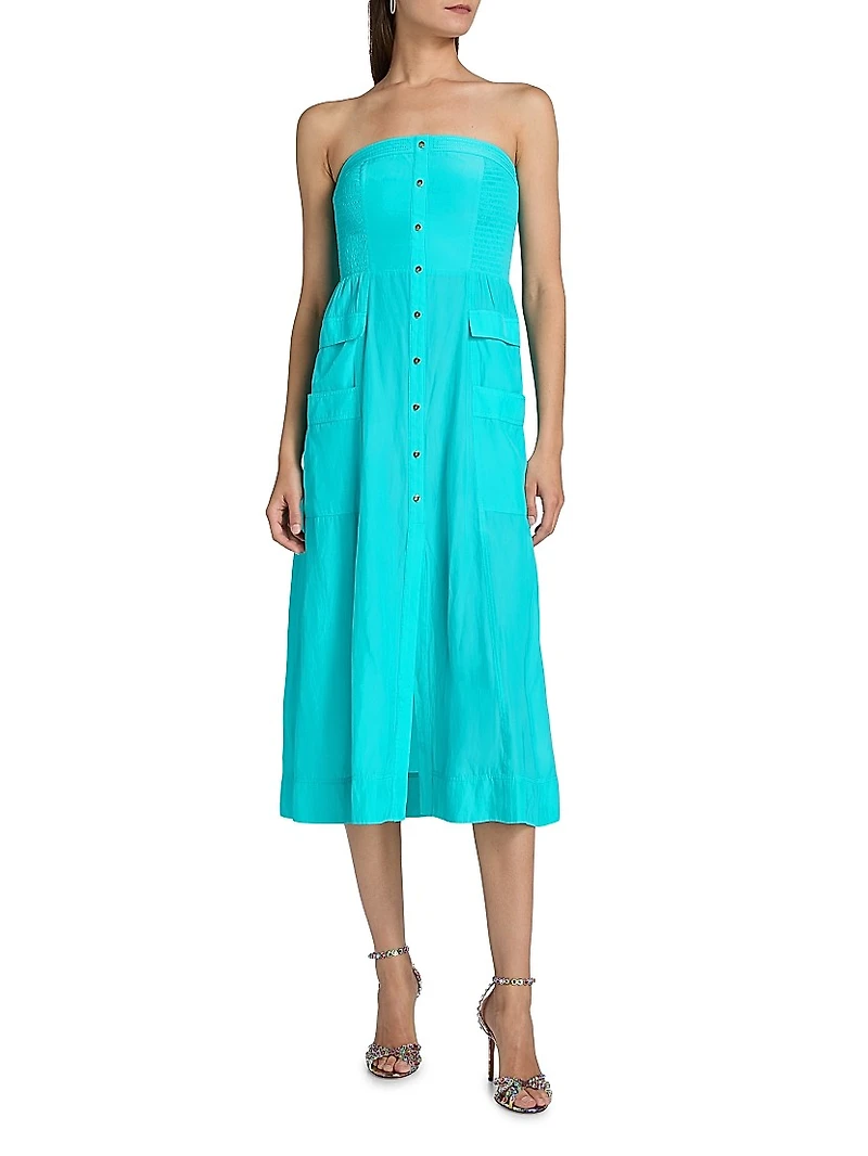 Blair Strapless Midi-Dress