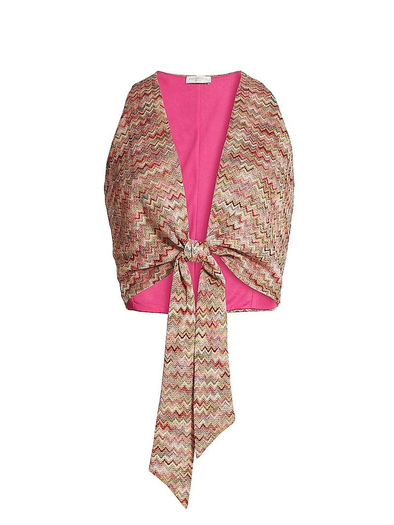 Gertrude Chevron Tie Top