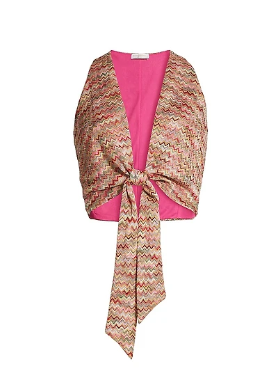 Gertrude Chevron Tie Top