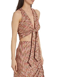 Gertrude Chevron Tie Top