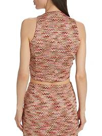 Gertrude Chevron Tie Top