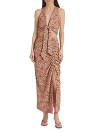 Gertrude Chevron Tie Top