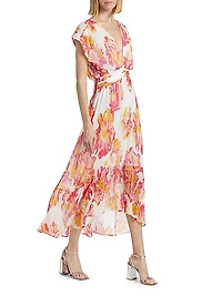 Rachel Floral Midi-Dress