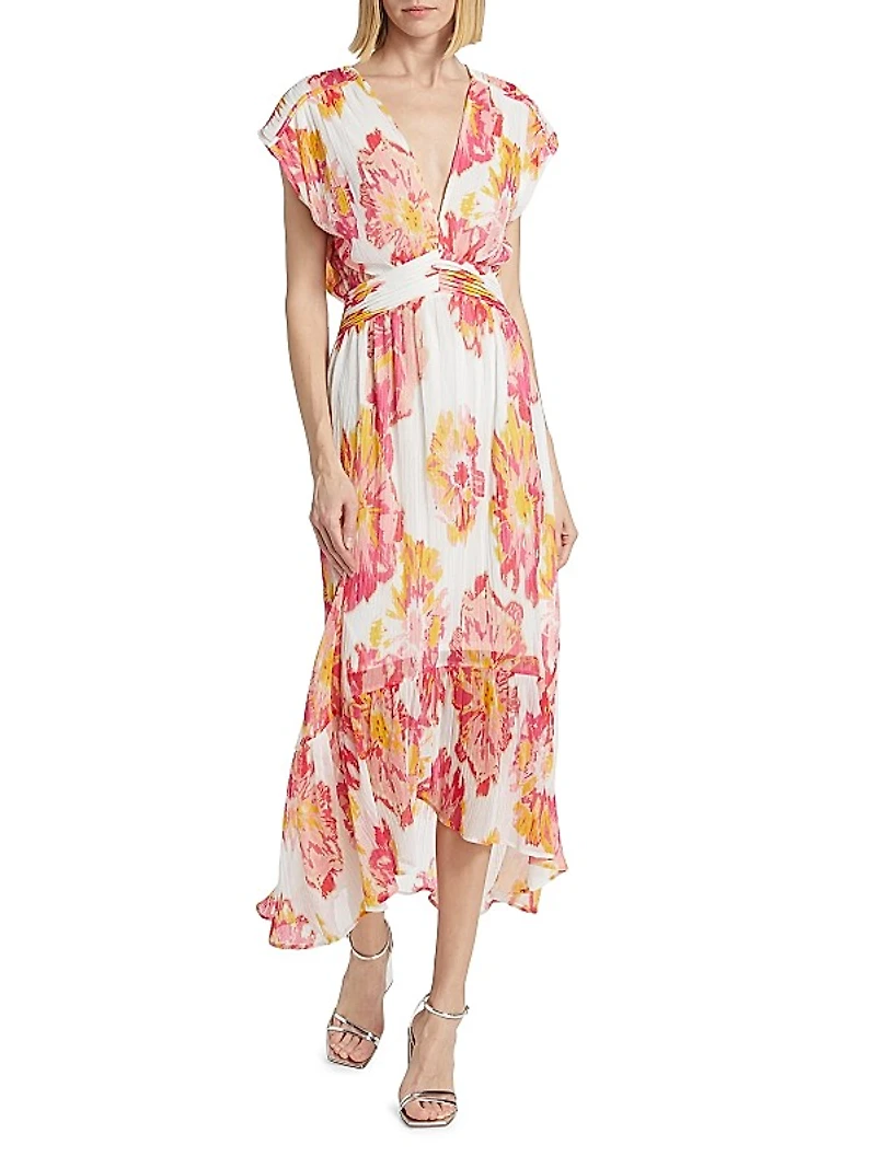 Rachel Floral Midi-Dress