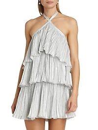 Danse Halter Tier Minidress