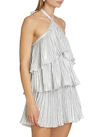 Danse Halter Tier Minidress