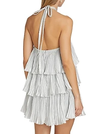 Danse Halter Tier Minidress