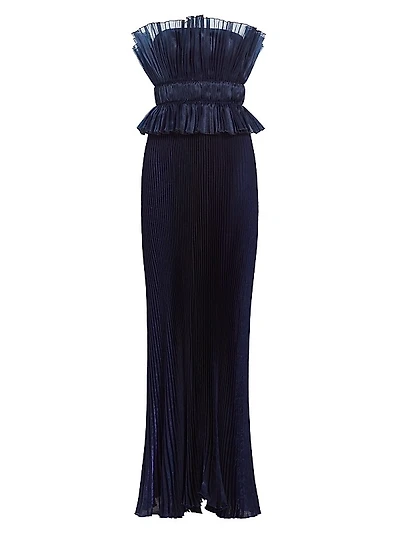 Masquerade Strapless Column Gown