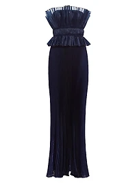 Masquerade Strapless Column Gown