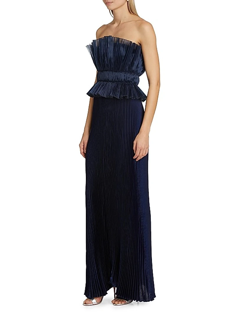 Masquerade Strapless Column Gown