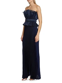 Masquerade Strapless Column Gown