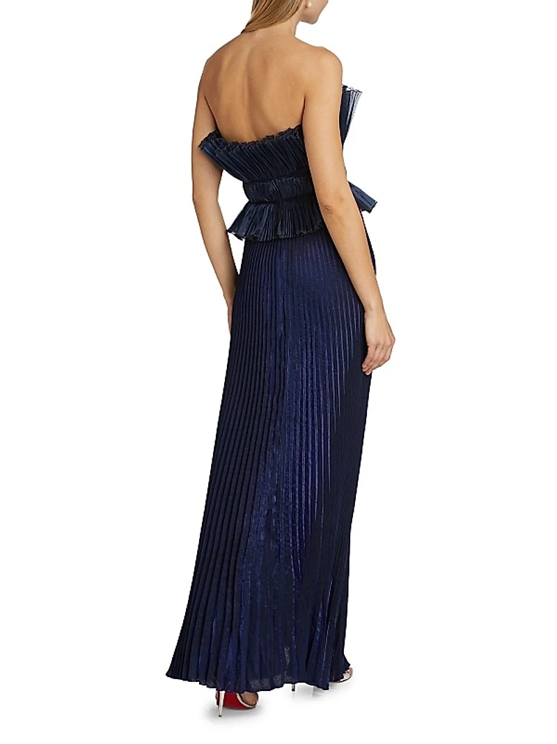 Masquerade Strapless Column Gown
