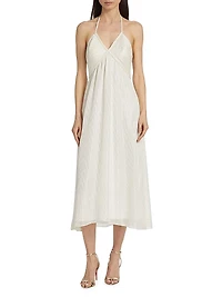 Sonoma Metallic Striped Halterneck Dress