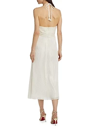 Sonoma Metallic Striped Halterneck Dress