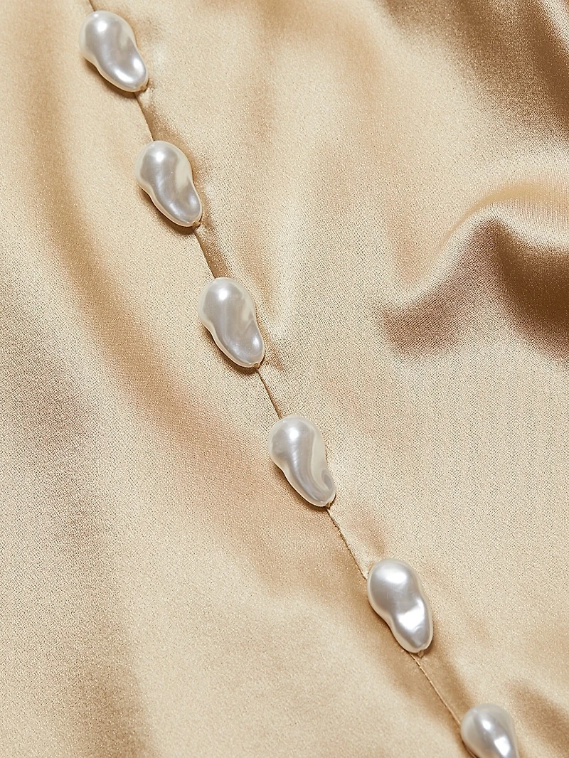 Nolee Silk-Blend Maxi Skirt