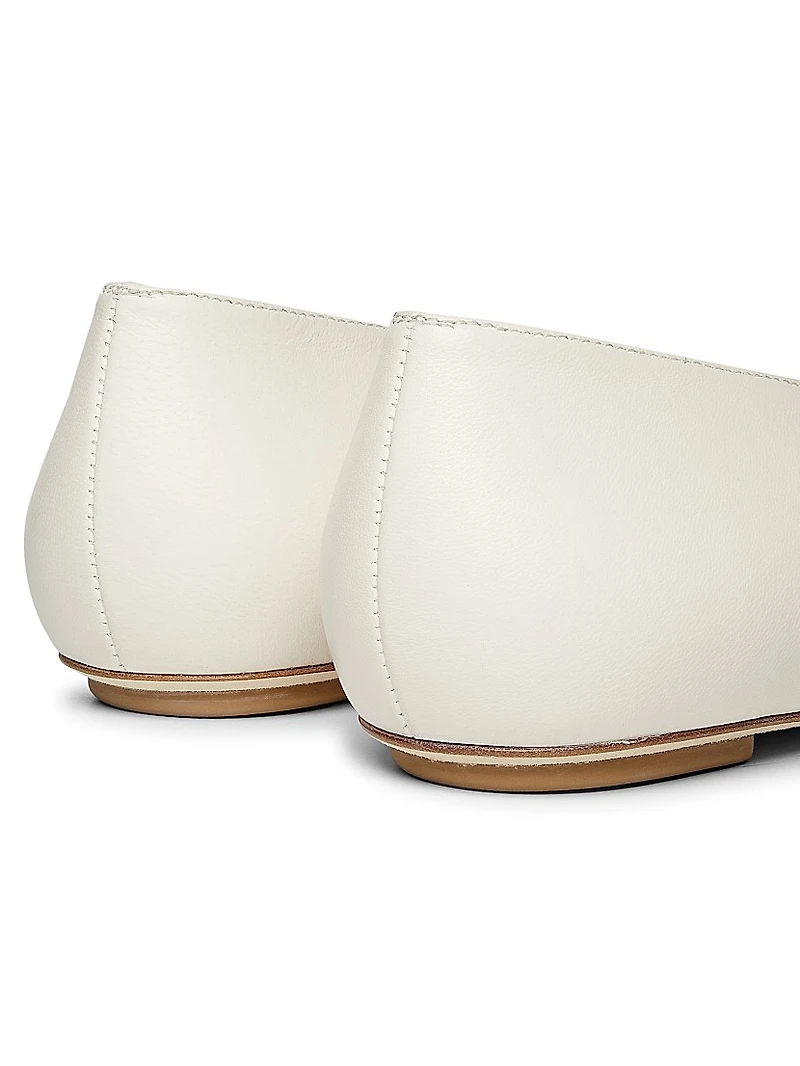 Lina Lacquered Leather Pointed Flats