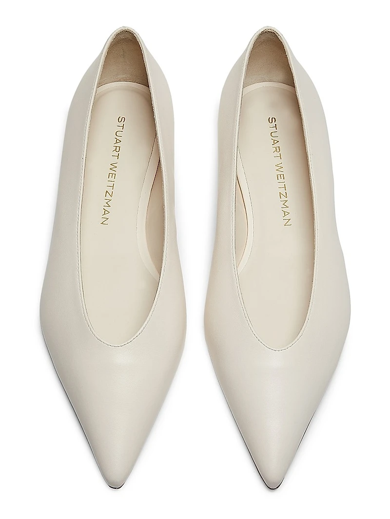 Lina Lacquered Leather Pointed Flats