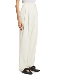Emery Wool-Blend Pleated Pants