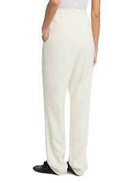 Emery Wool-Blend Pleated Pants