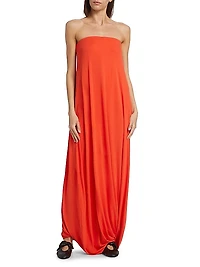 Eula Twist Strapless Maxi-Dress