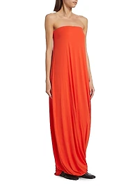 Eula Twist Strapless Maxi-Dress