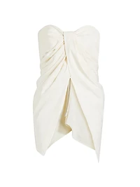 Tuiren Draped Strapless Top