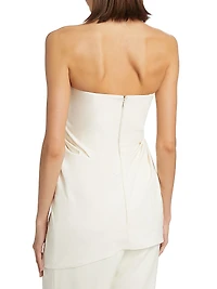 Tuiren Draped Strapless Top