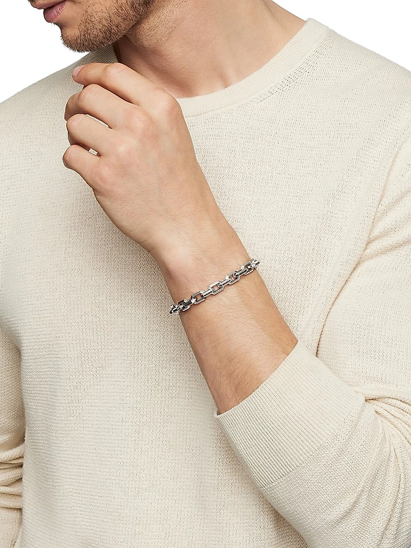 Heirloom Chain Link Bracelet Sterling Silver