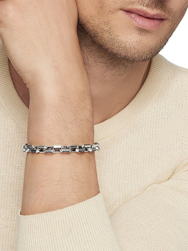 Heirloom Chain Link Bracelet Sterling Silver