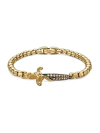 Waves Dagger Bracelet 18K Yellow Gold