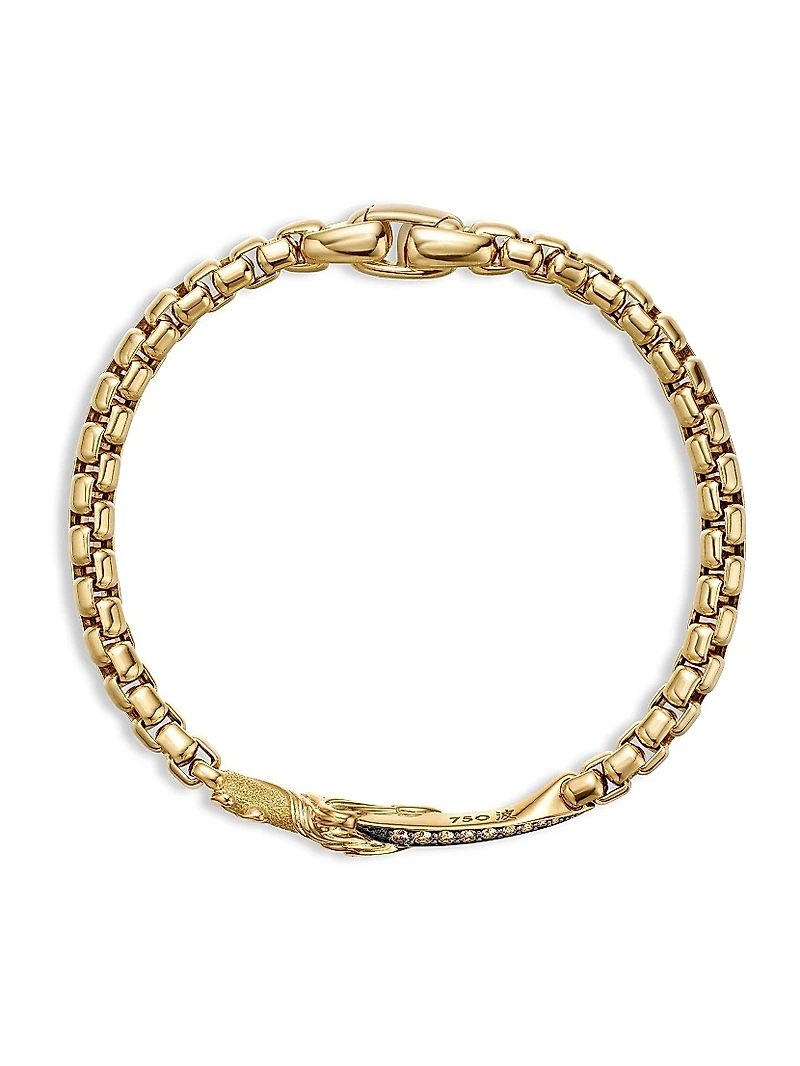 Waves Dagger Bracelet 18K Yellow Gold