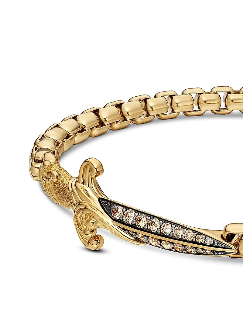 Waves Dagger Bracelet 18K Yellow Gold
