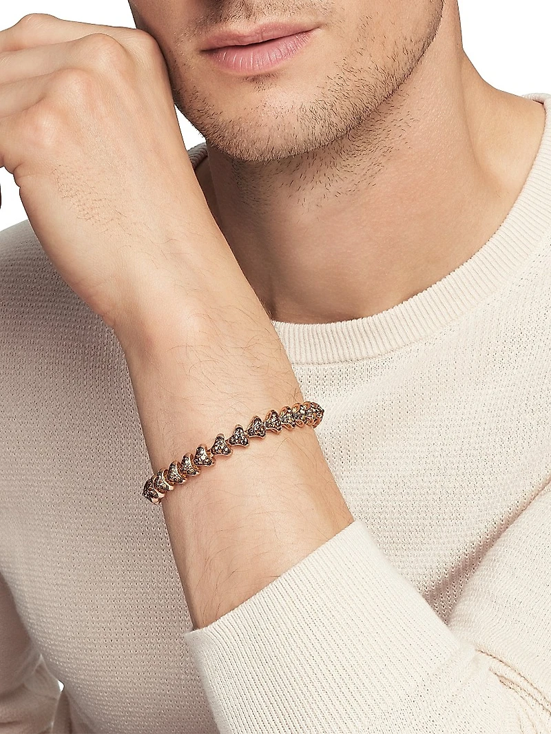 Armory Link Bracelet 18K Rose Gold